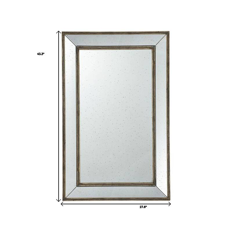HomeRoots Silver Rectangle Accent Mirror - 23