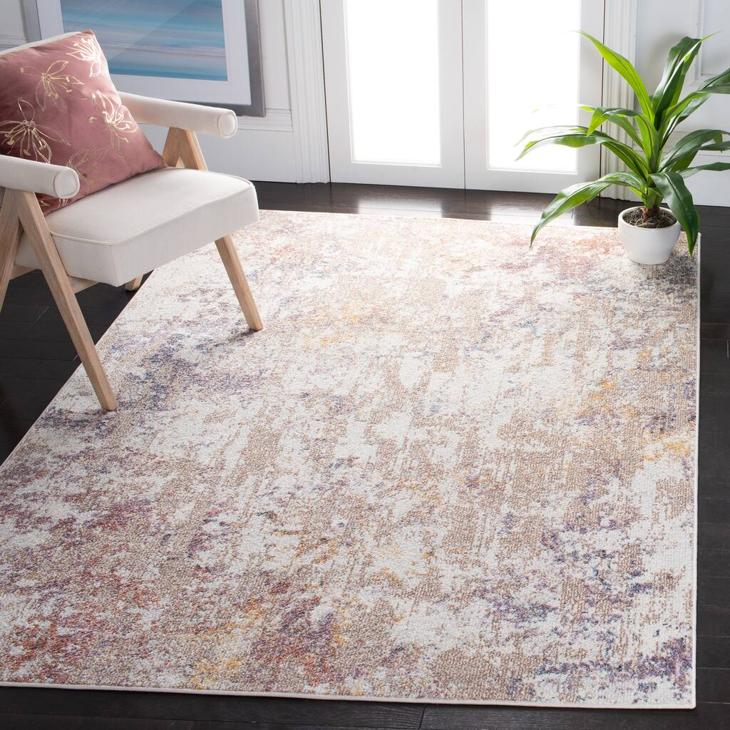 SAFAVIEH Crystal Odina Modern Abstract Distressed Rug