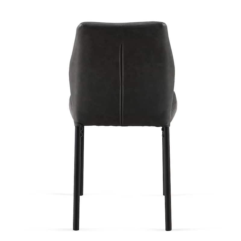 Leather Kitchen Chair Side Chair with Metal Legs, Accent Chair Office Chair Upholstered Chair Meeting Room Chair