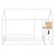 preview thumbnail 13 of 14, Metal Twin Size Bed House Bed with Desk,Smart Storage and USB Ports,Kids Bed Design