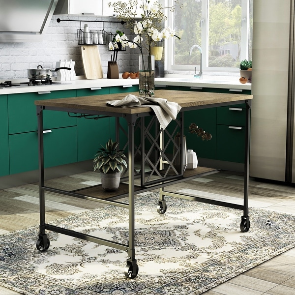 Metal kitchen island with seating 2025