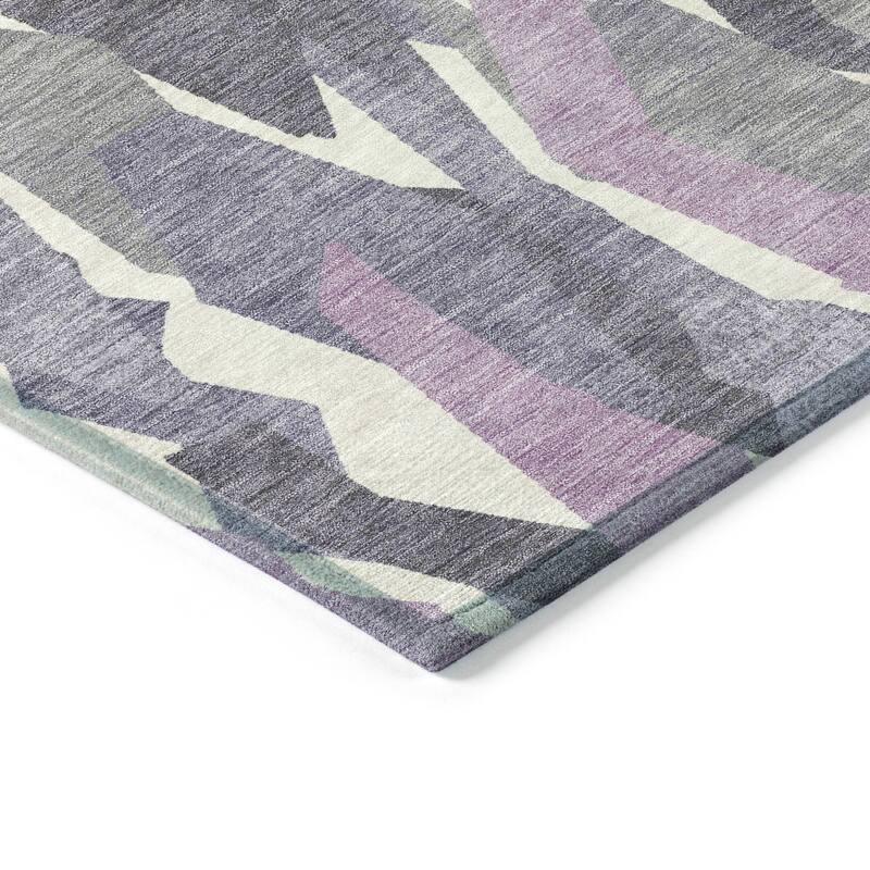 Machine Washable Indoor/ Outdoor Contemporary Dylan Chantille Rug
