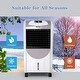 preview thumbnail 4 of 6, Air Cooler and Heater, Compact Portable Air Conditioner with Fan Filter Humidifier Ice Crystal Box Remote Control - White