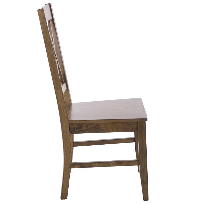 SAFAVIEH HOME Yana Double X-Back Side Chair - 18"W x 22"D x 39"H