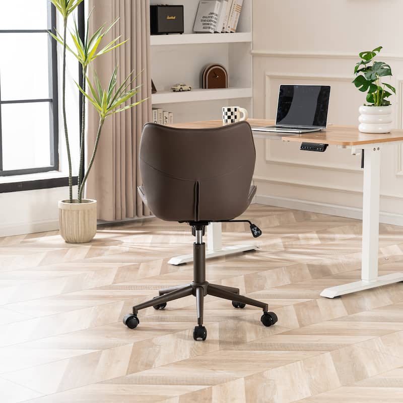 Swivel Armless Desk Chair Office Chairs Makeup Vanity Chair