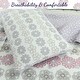 preview thumbnail 2 of 9, Lola Floral Pink Grey Cotton Quilt Bedding Set