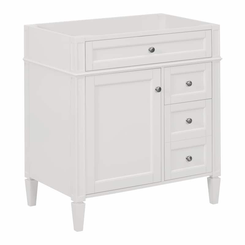 GDFStudio - Merrow Modern Freestanding Bathroom Vanity with 2 Drawers and a Tip-out Drawer (NOT INCLUDE BASIN) - 29.3'W