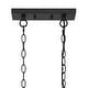 preview thumbnail 11 of 48, Acroma 3 - Light Linear Modern Farmhouse Rectangle Chandelier - N/A