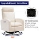 preview thumbnail 25 of 84, HOMYKA Swivel Glider Rocker Accent Chair for Nursery with Side Pocket