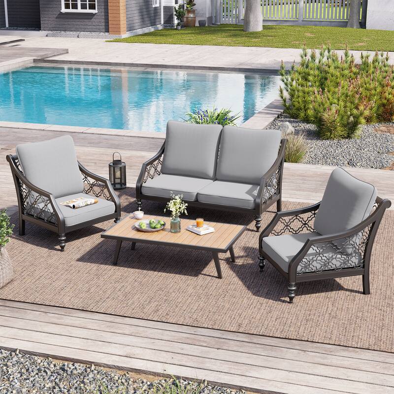 Crestlive Outdoor Deep Seat Cushion Set