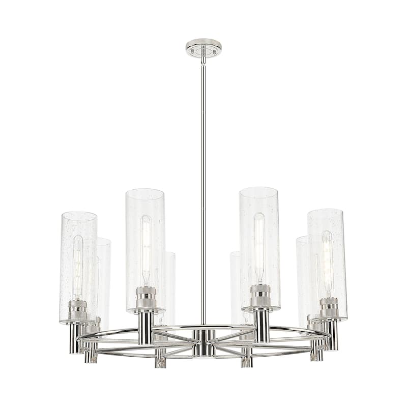 Innovations Lighting Downtown Urban - Crown Point - 8 Light 32" Stem Hung Chandelier with 12" Shade