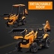 preview thumbnail 9 of 20, 4-in-1 12V Kids Ride on Tractor Excavator Bulldozer with Remote Control
