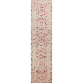 Muted Authentic Oushak Turkish Oriental Wool Runner Rug Hand-knotted - 2'8" x 12'0"