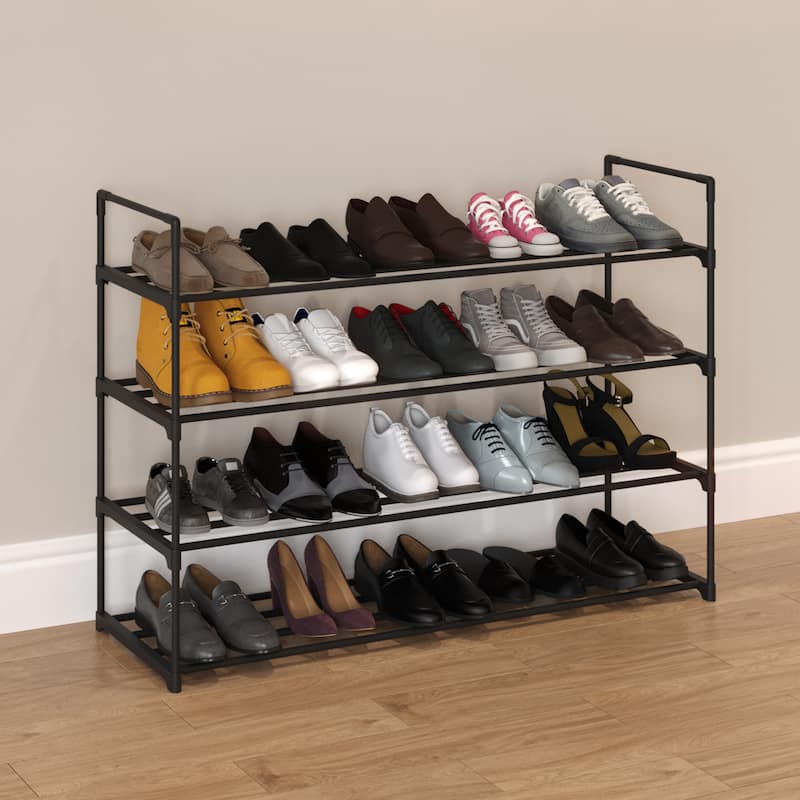 Shoe Rack - Shoe Organizer by Home-Complete (Black)