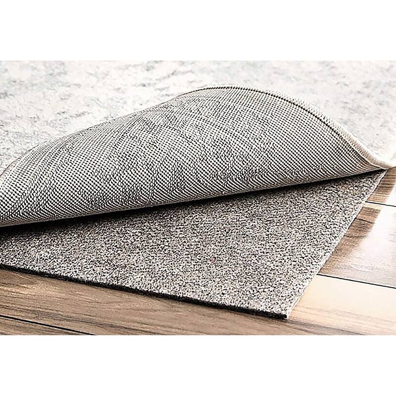 Thick Grey Nonslip Noisereducing Rug Pad for Hardwood Floors On