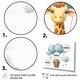 preview thumbnail 3 of 10, Designart "Nursery Adorable Giraffe II" Children Metal Wall Décor Set