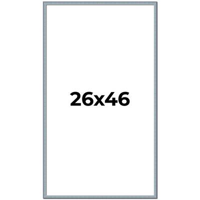 26x46 Frame Rustic Sky Blue Solid Wood Picture Frame | 0.75 Inch