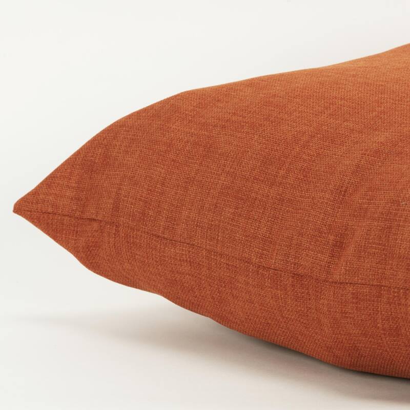 HomeRoots 22" Orange Indoor Outdoor Throw Pillow