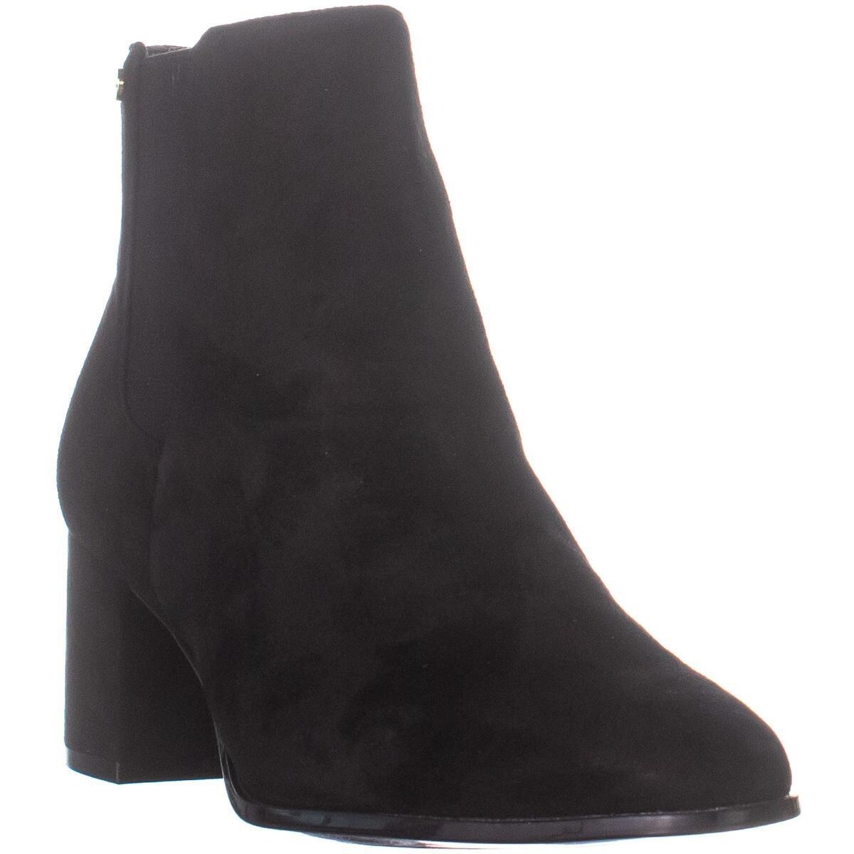 calvin klein fisa suede ankle bootie