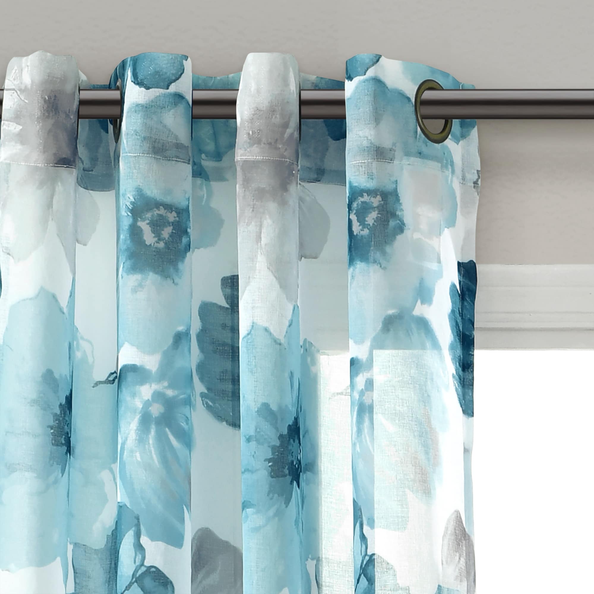 Lush Decor Leah Sheer Window Curtain Panel Pair - 84
