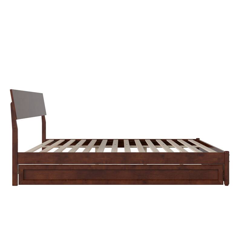 Norla Wood Platform Bed with Trundle