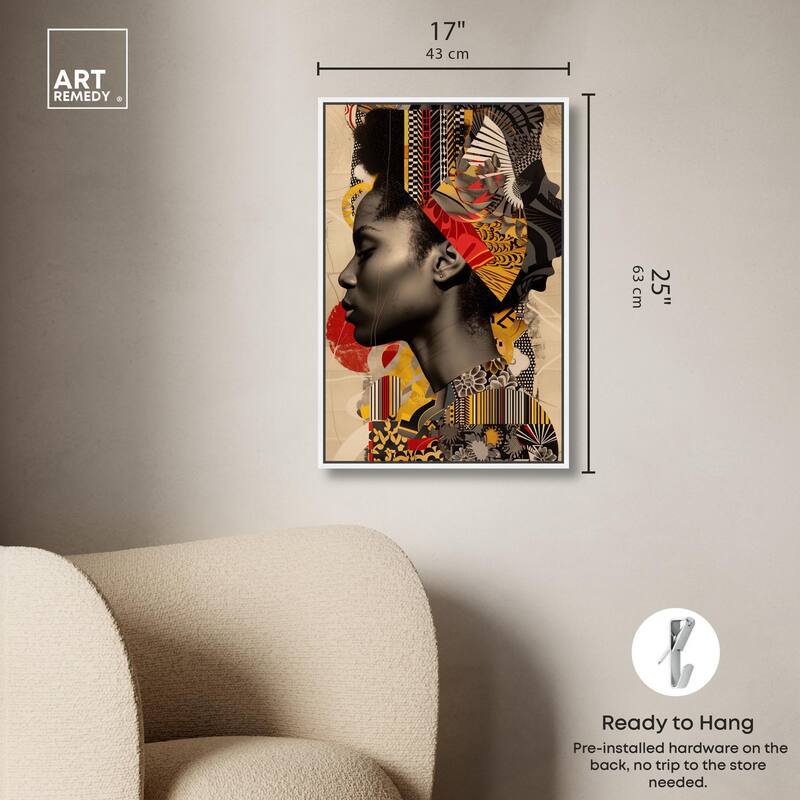Cultural Collage Canvas by Art Remedy