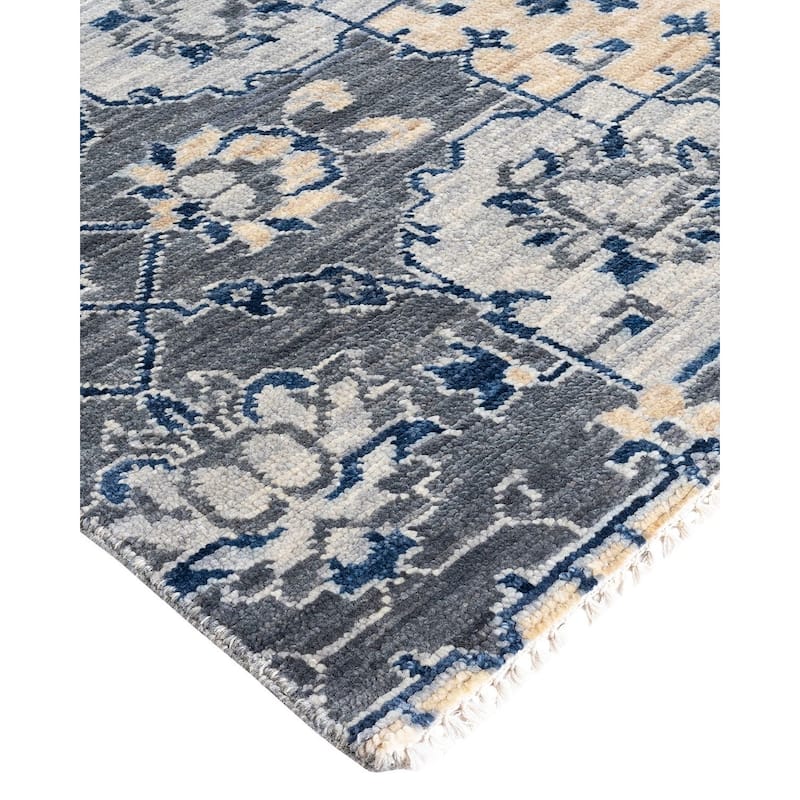 Modern One-of-a-Kind Handmade Area Rug - Gray, 9' 1" x 12' 2" - 9' 1" x 12' 2"