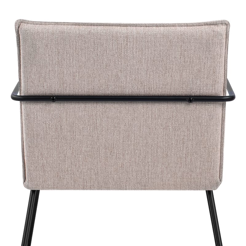 Linen Upholstered Accent Chair Armchair with Metal Frame - 31.5"H x 25.87"W x 19.3"D