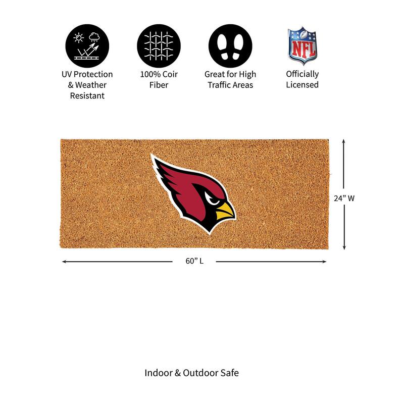 Arizona Cardinals Full Color Indoor/Outdoor Coir Mat