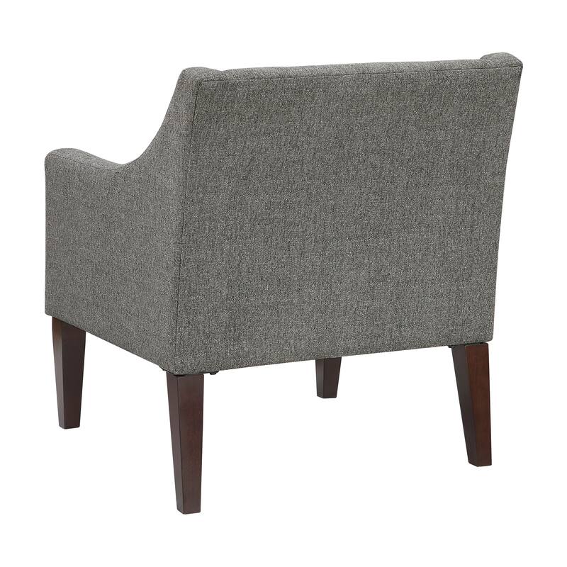 Laertes 26" Textured Fabric Accent Chair - Button-Tufted Chair Back