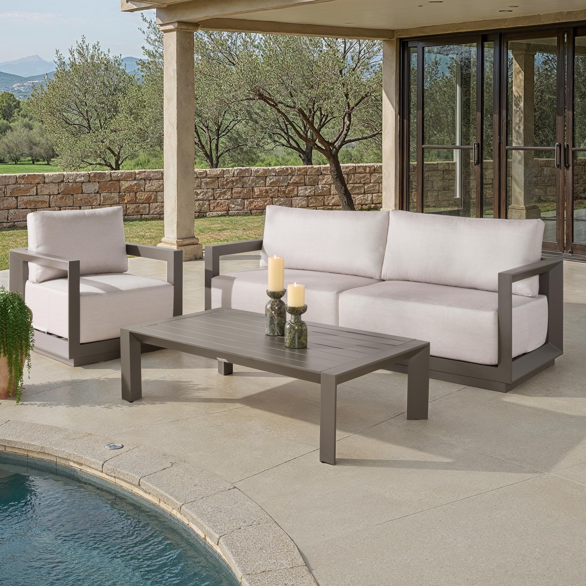 SAFAVIEH Couture Outdoor Patio Furniture Donaldo Accent Chair - 31"W x 30"D x 24"H