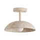 preview thumbnail 10 of 13, Lusteria 1-Light Iron Farmhouse Semi Flush Mount Ceiling Light