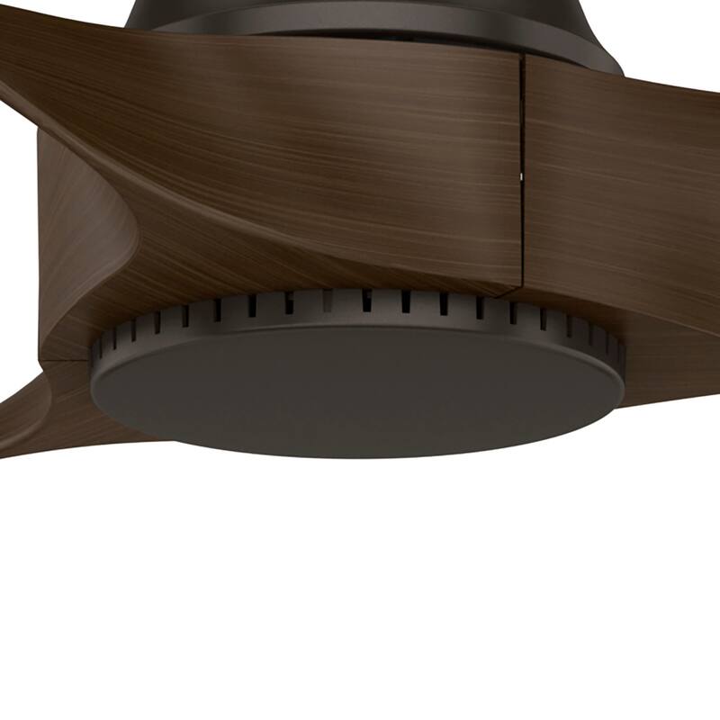Hunter 52" Mosley Outdoor Ceiling Fan and Wall Control, Damp Rated - Industrial, Modern, Transitional