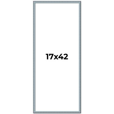 17x42 Frame Rustic Sky Blue Solid Wood Picture Frame | 0.75 Inch