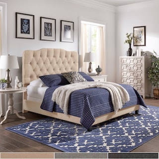 Ginny Adjustable Diamond-tufted Camel Back Bed by iNSPIRE Q Classic