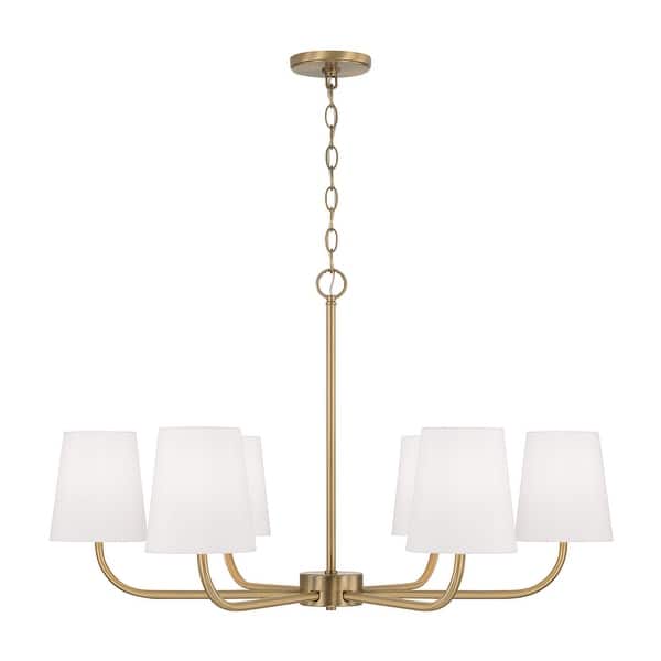 slide 2 of 4, Brody 6-Light Chandelier - 34.50"W x 21"H