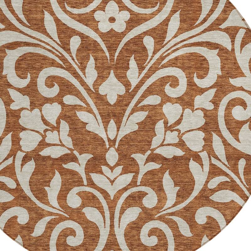 HomeRoots Floral Transitional Rectangle Outdoor Rug