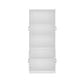 preview thumbnail 79 of 82, White Buffet Sideboard & Curio Bookcase Cabinet with Glass Doors