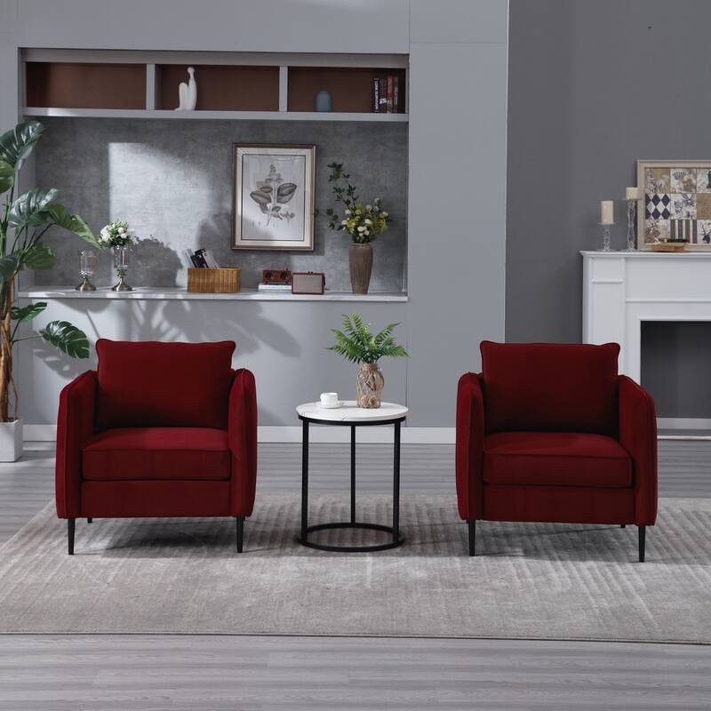 Accent Chair for Living Room, =Comfy Single Sofa Chair Mid-Century Modern Armchair