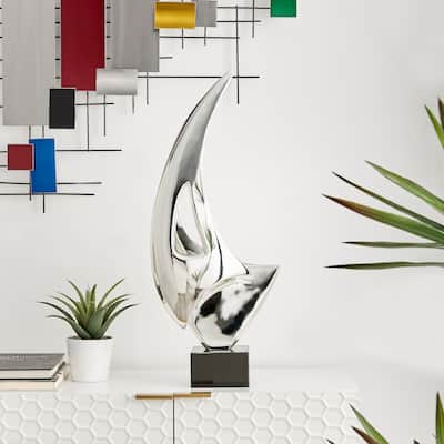 Sail Chrome Table Top Sculpture - N/A