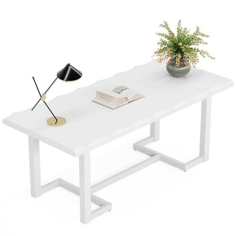 62-inch Rectangular Computer Desk Writing Table for Home Office
