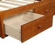 preview thumbnail 23 of 23, Space-Saving Twin Size Platform Storage Bed with 3 Drawers - Pine Wood Frame, Available in 3 Colors