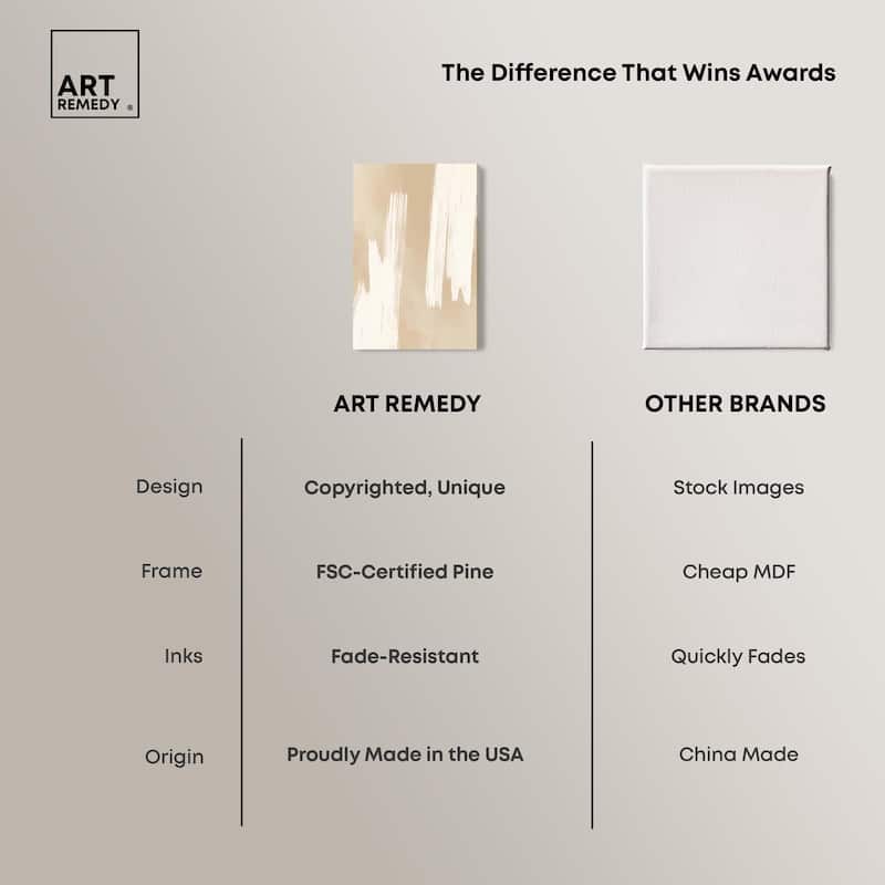 Gestural Grains II Canvas by Art Remedy, Gallery Wrapped