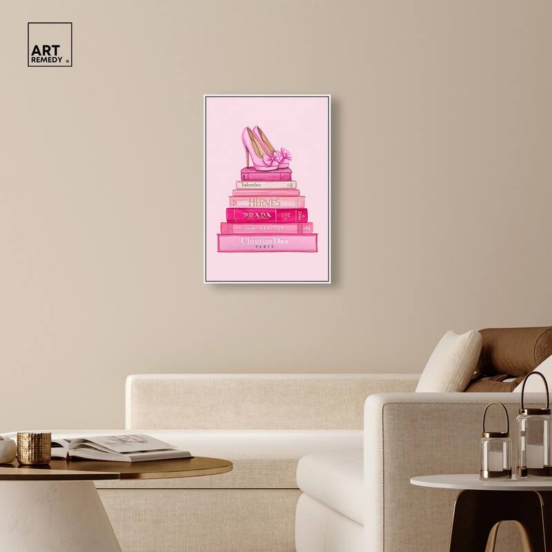 Fashion books in Pink Canvas by Art Remedy
