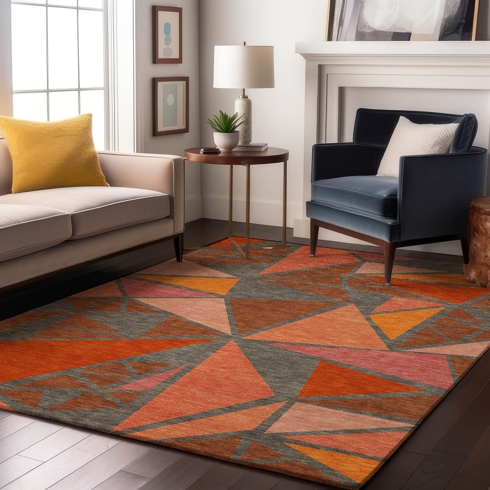 Premium Washable Super Soft Contemporary Mosaic Mayfield Rug