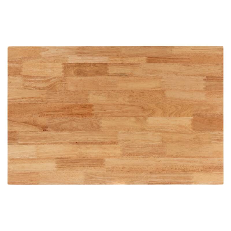 Eveline Modern Natural Brown Finished Wood 43-Inch Dining Table
