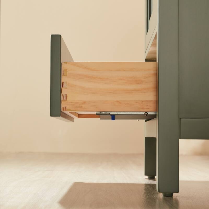 Fully Assembled 18" Freestanding Single Bathroom Vanity with Top