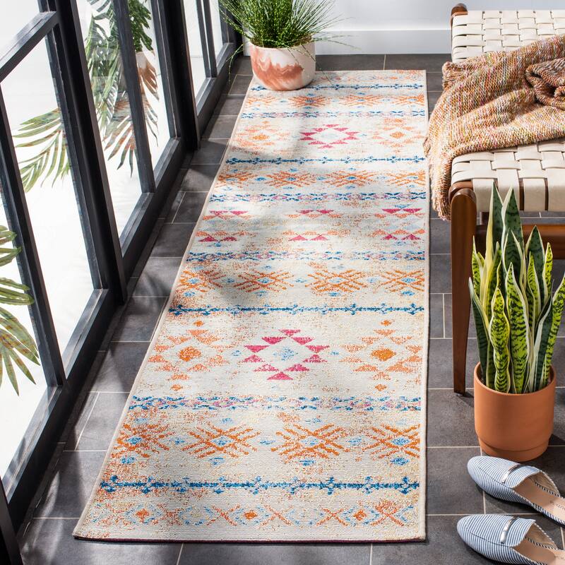 SAFAVIEH Summer Osuma Boho Indoor/ Outdoor Waterproof Patio Backyard Rug