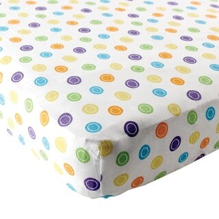 Luvable Friends Baby Fitted Playard Sheet, Yellow Geometric, One Size - Yellow Geometric - One Size