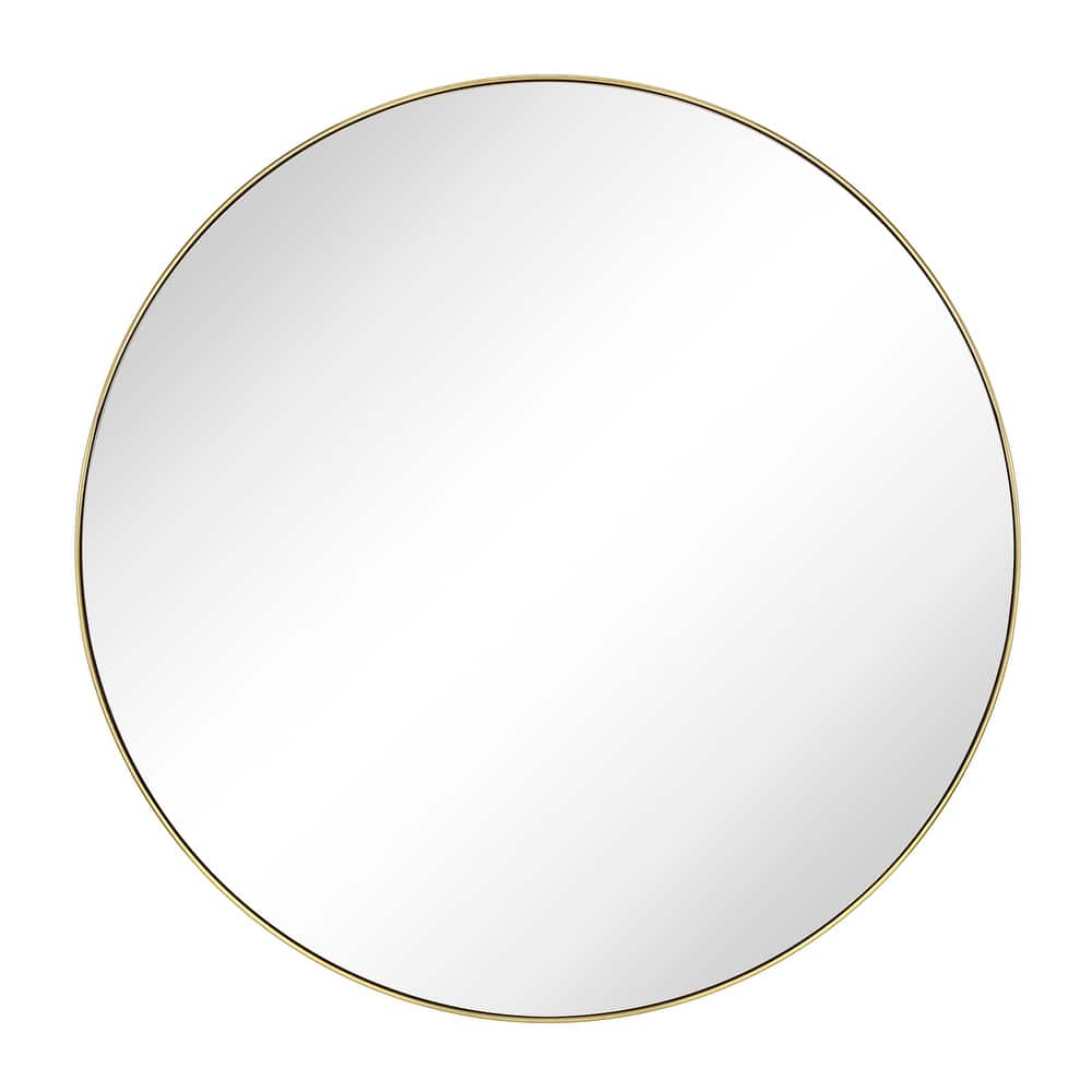 TEHOME Yolanta Round Metal Wall Mirror